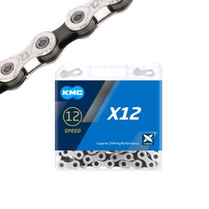 CADENA KMC X12 12s SILVER/BLACK