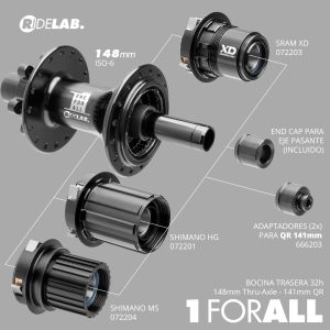 BOCINA TRASERA 1forAll 12x148mm